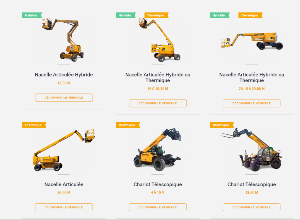 camion nacelle rentforce