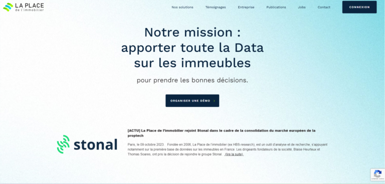 prospection immobilière la place de l'immobilier